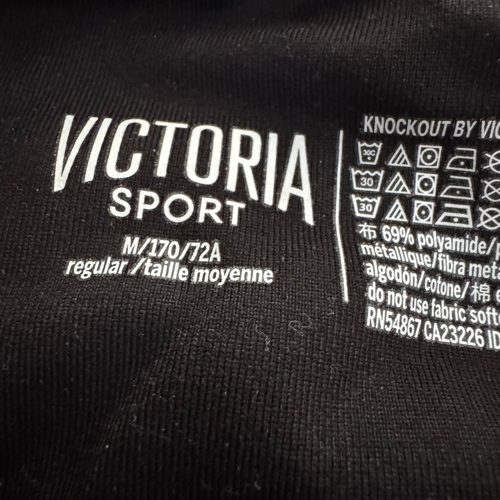 Victorias Secret 🤫 Black and Gold Mesh Diamond Pattern Leggings - Picture 5 of 7